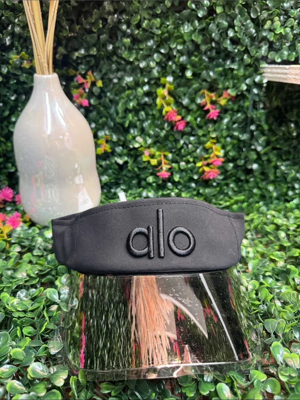 Alo Black Logo Visor